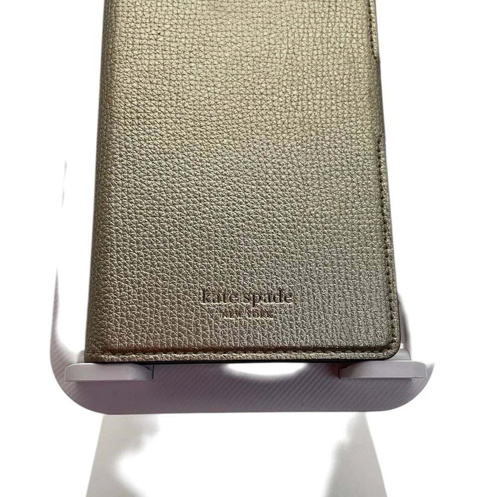 Kate‎ Spade Black and Gold Folio Phone Case phone removeble